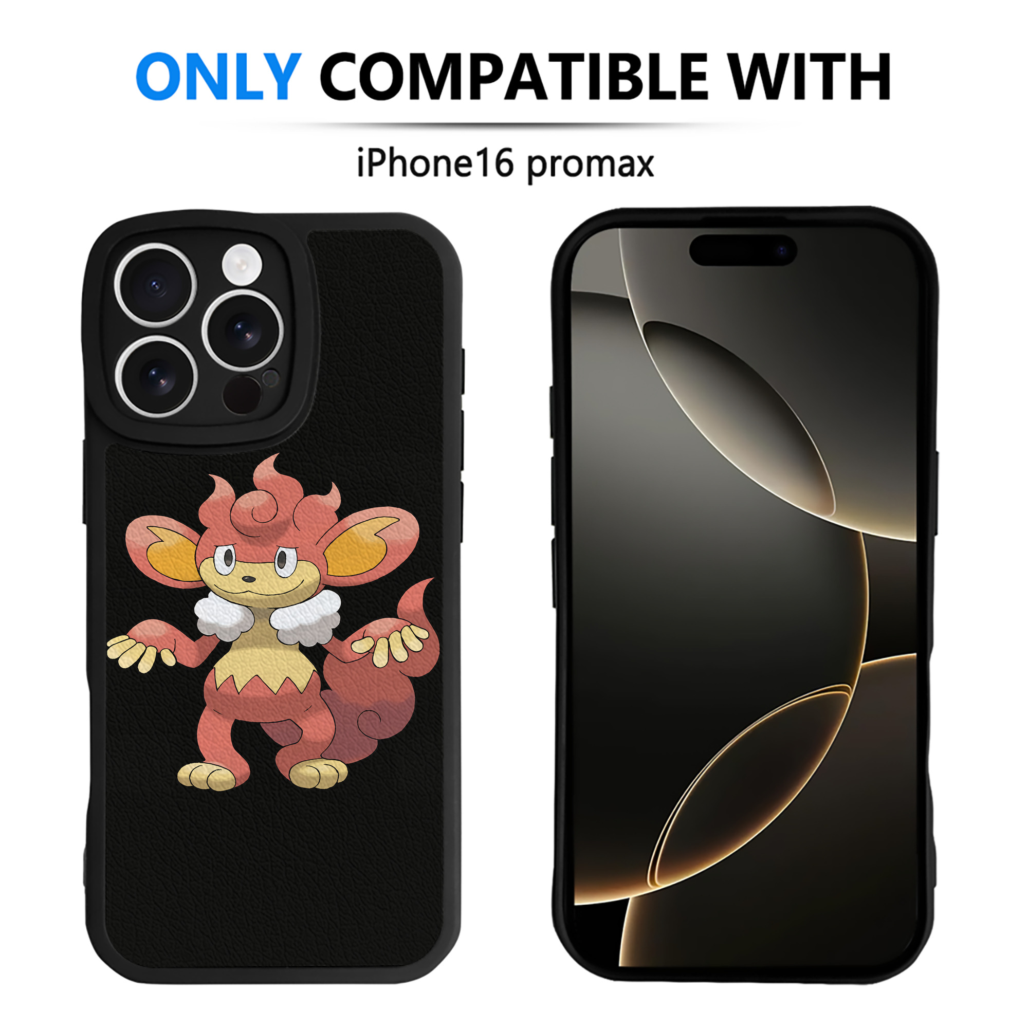 （画像用） ポケットモンスター Pokémon 【iPhone 16シリーズ対応】シリコンスマホケース（レザー調） 材質：シリコン